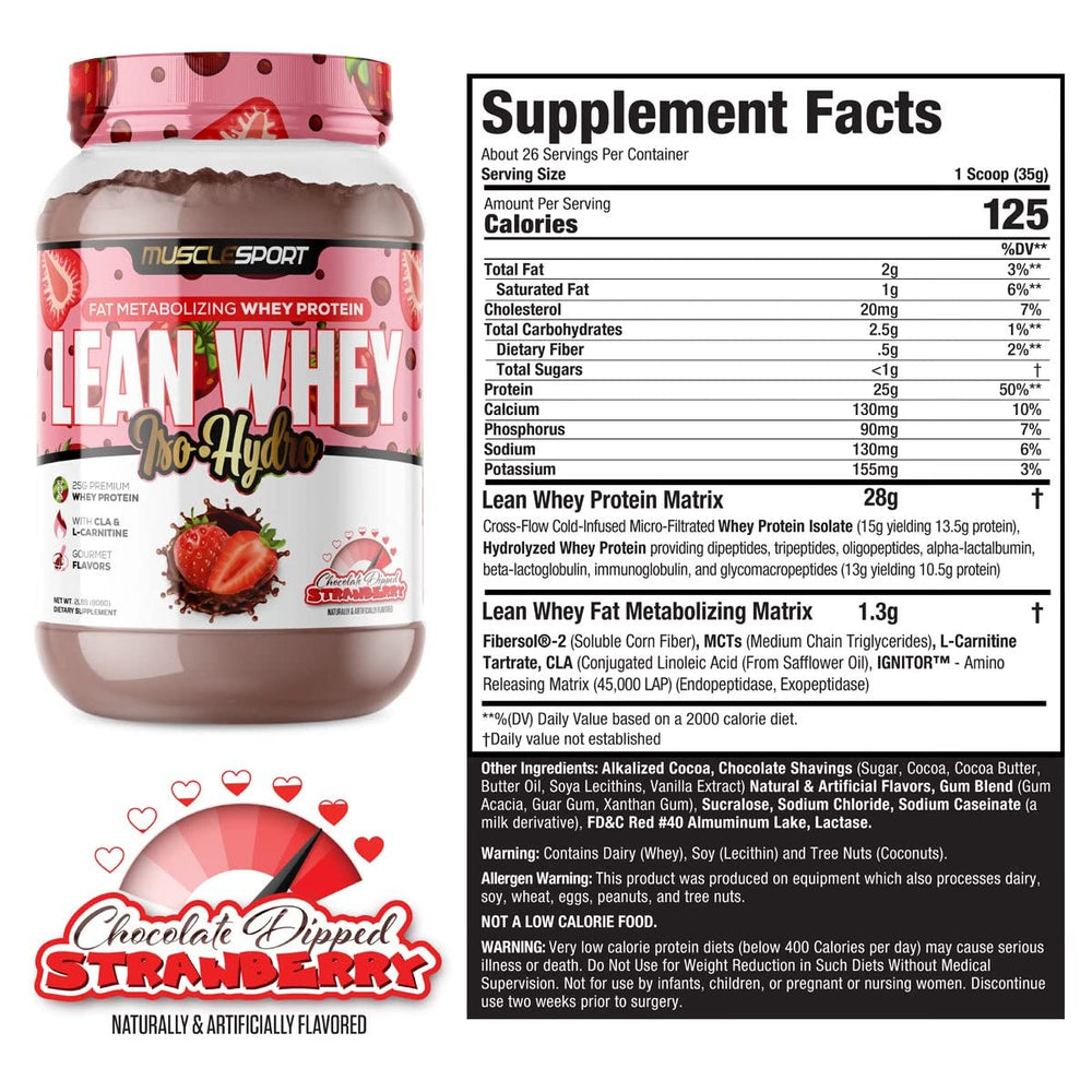 Musclesport Lean Whey Revolution scoop for post-workout use