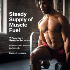 Muscletech 8-Hour Protein scoop measuring a serving size