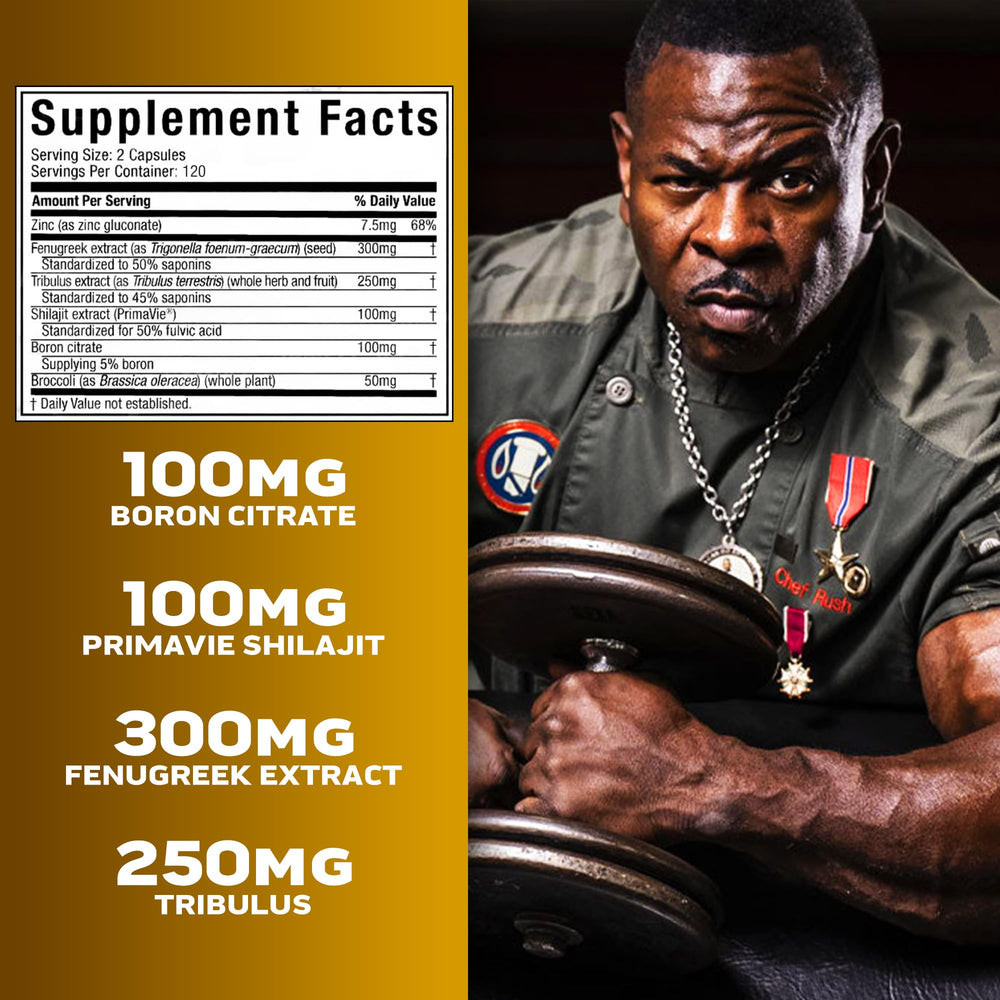 AlphaTest capsules taken with water as part of routine.