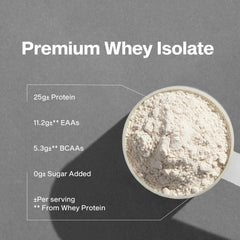 Shaker bottle with IsoWhey Vanilla mixed for a smooth shake.