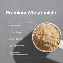 MuscleTech IsoWhey shake in glass with creamy chocolate flavor.