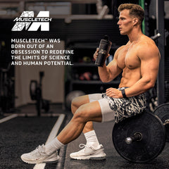 MuscleTech Nitro-Tech Whey Gold gluten-free label on tub