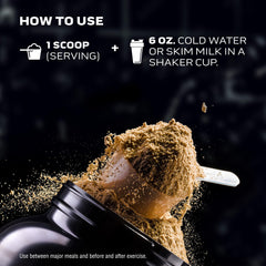Whey Gold label closeup highlighting gluten-free, no fillers