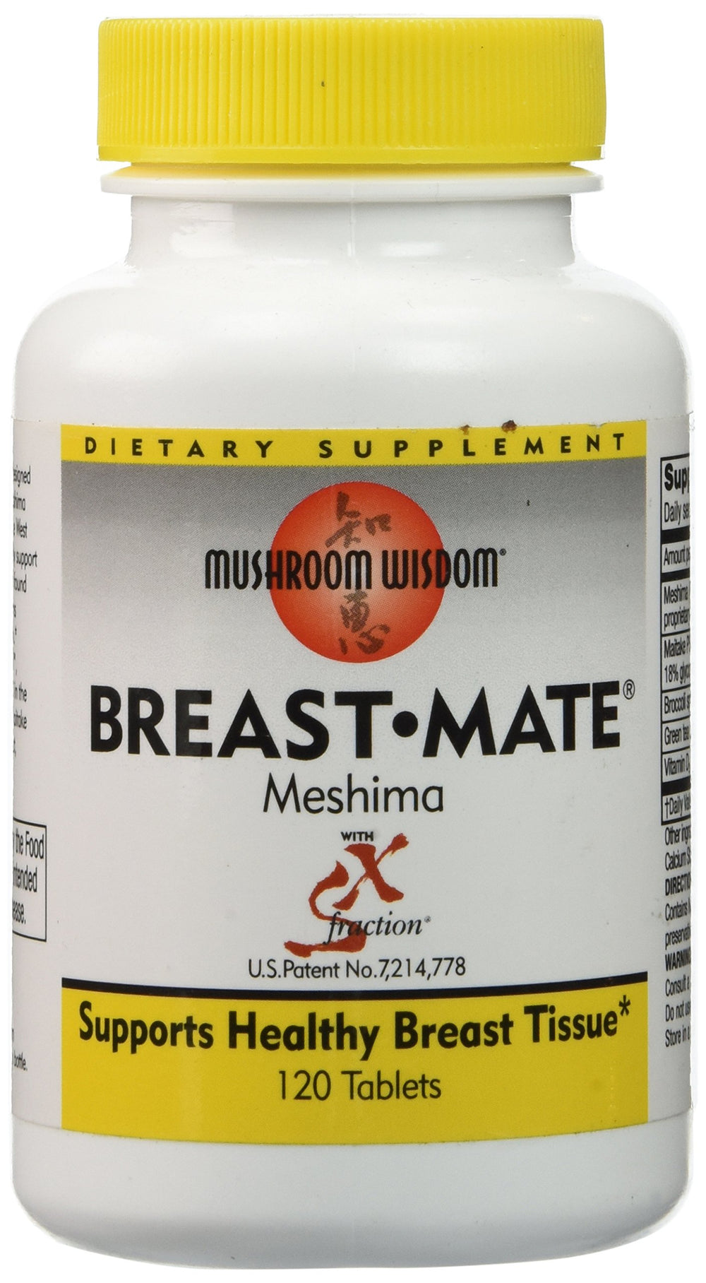 Mushroom Wisdom Breast-Mate Vegi-Tablets bottle for daily wellness rituals.