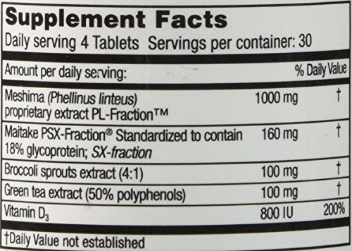 Mushroom Wisdom Vegi-Tablets tablet closeup showing smooth texture.