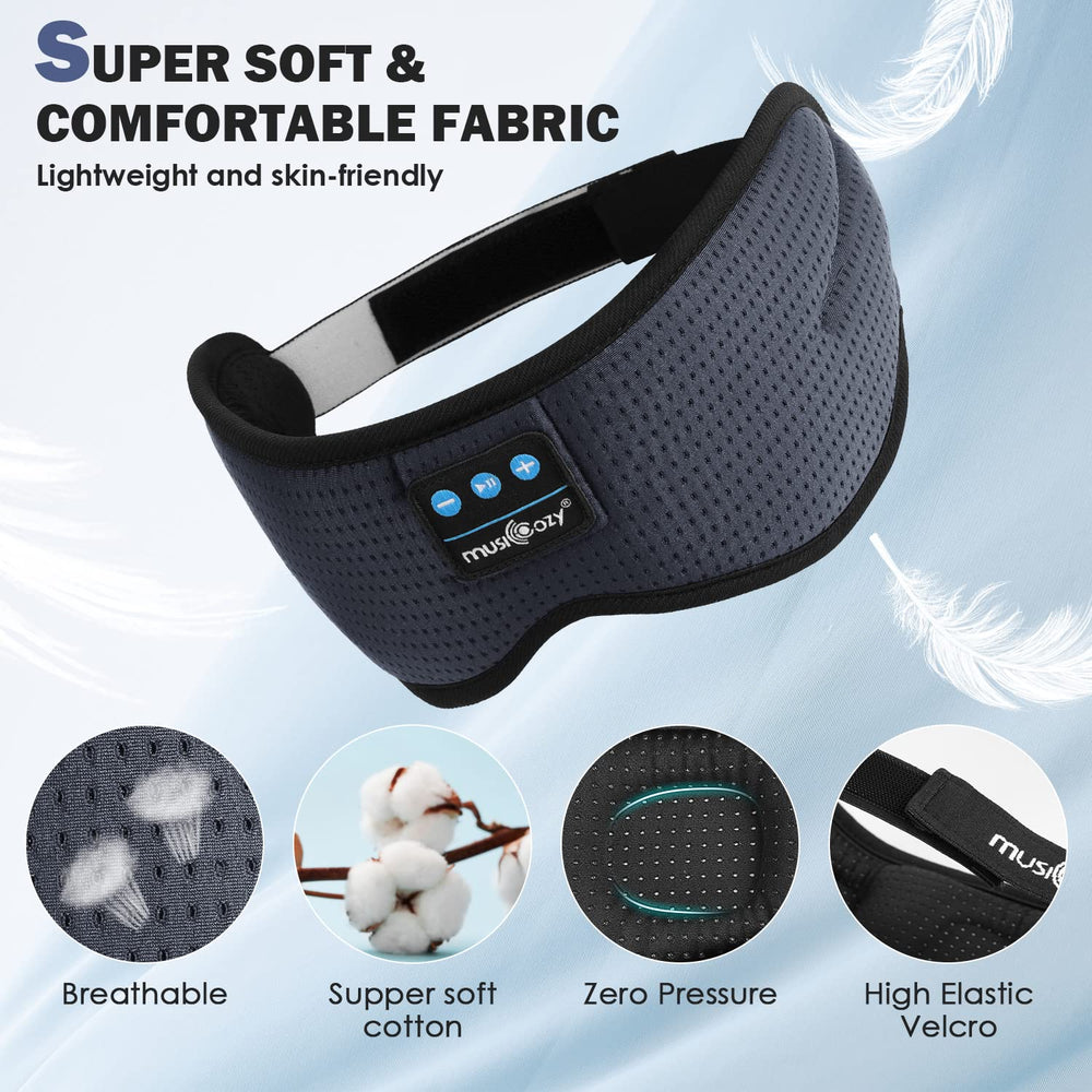 MUSICOZY adjustable Velcro strap fits most head shapes securely.