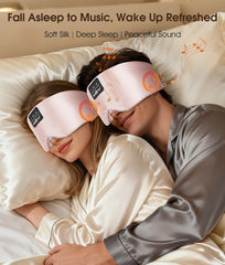 MUSICOZY mulberry silk eye mask with soft padding for cool wear.