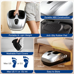Musugy Foot Massager compact quiet design fits deskside use.