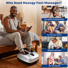 Musugy Foot Massager washable sleeves simplify sharing and cleaning.