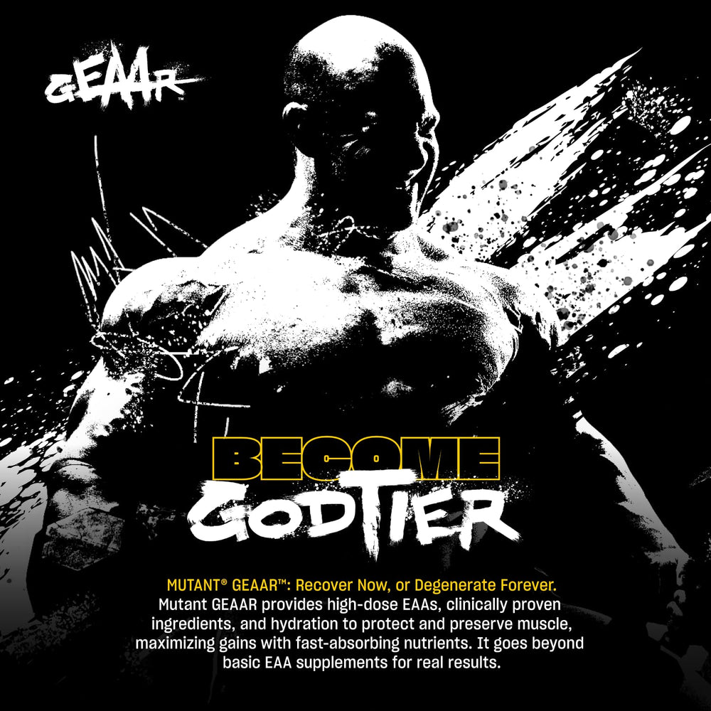 Mutant GEAAR Informed Choice seal indicating tested integrity