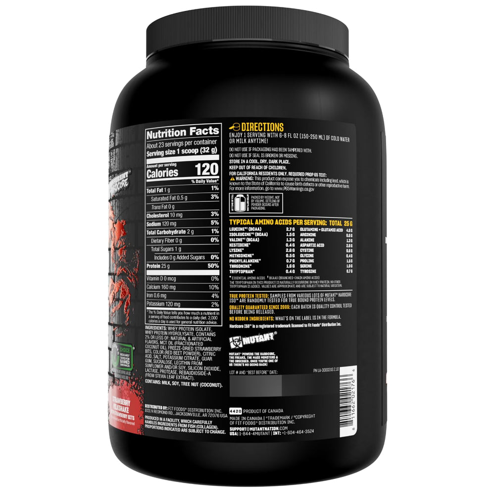 Mutant ISO Surge on-the-go serving for convenient post-workout fueling.