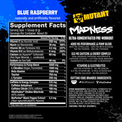Mutant Madness blue raspberry mixing in shaker ensures smooth texture.