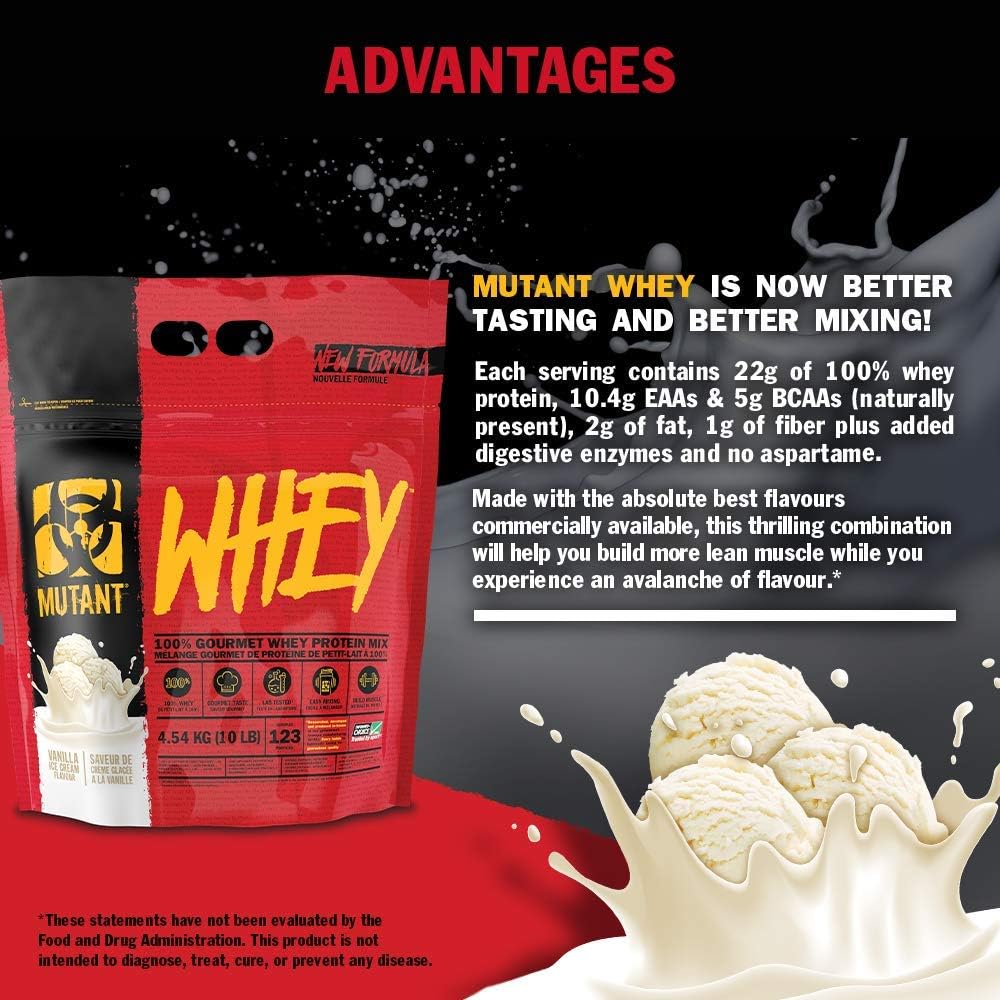 Mutant Whey Dual Chamber 1-8kg container, convenient protein supply.