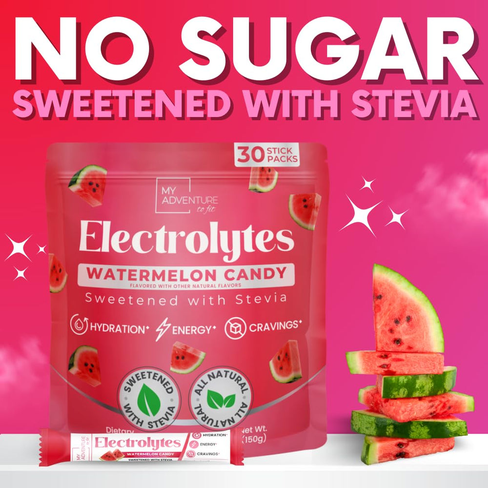 No sugar ingredients panel on My Adventure to Fit watermelon electrolytes