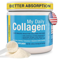 My Daily Collagen unflavored powder canister for easy daily use