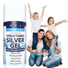 My Doctor Suggests Colloidal Silver Gel USA made label on packaging