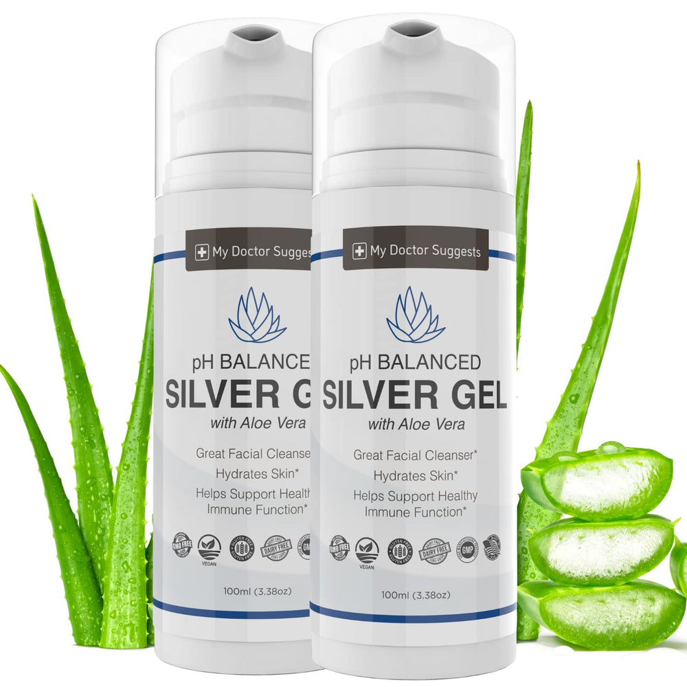 My Doctor Suggests Silver Colloidal Gel bottle front for convenient application and hydration.