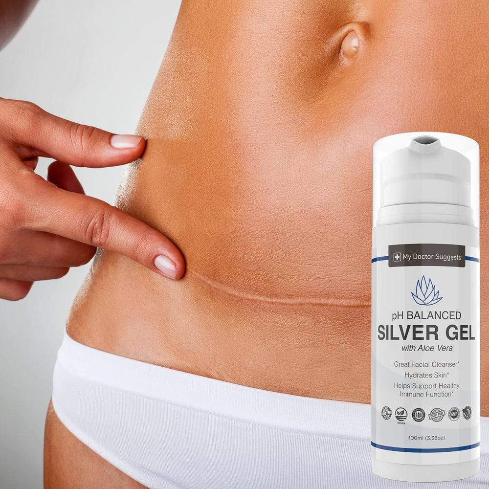 My Doctor Suggests Silver Colloidal Gel made in USA seal on label.