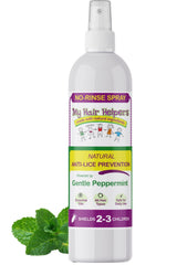 My Hair Helpers Mint Lice Spray bottle with refreshing mint fragrance for daily use