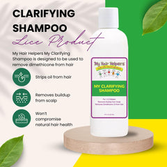 My Hair Helpers natural ingredients support a calm at-home treatment.