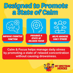 The Calm Focus Drops dispense into a glass for quick, convenient consumption.