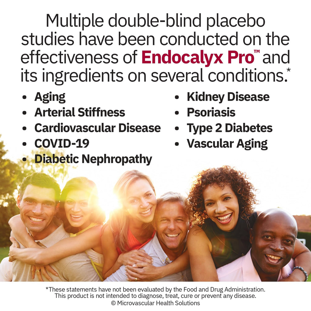 MYBODYRX Endocalyx Pro capsules-closeup shows compact veggie capsules for convenient use.