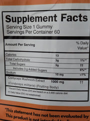 MYCOMedix Cordyceps gummies on shelf suggests easy addition to daily routine.