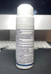 Roll-on applied to skin showing touch-free usage.