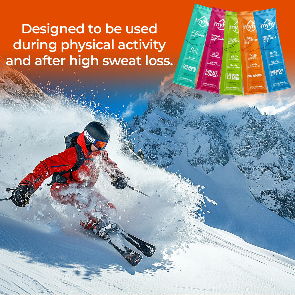 Party-ready hydration with MyHy packets keeping guests refreshed.