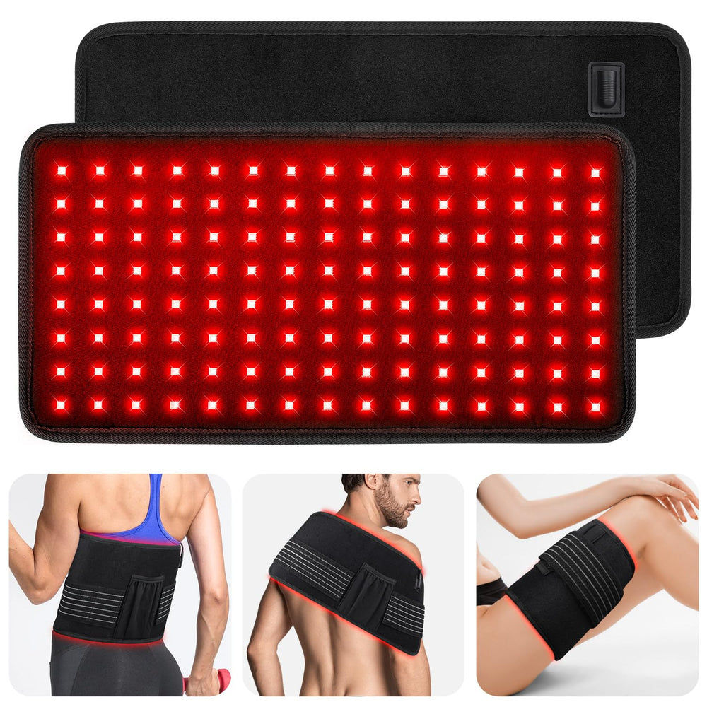 Myipyi red light therapy belt full view for back and shoulders, promoting relaxation