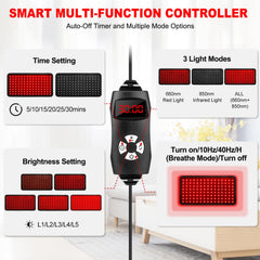 Myipyi red light belt with remote and timer enables customized sessions