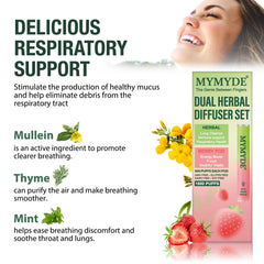 MYMYDE diffuser pen strawberry mint flavor for refreshing breath.