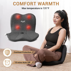 Mynt foldable ergonomic cushion folds flat for easy storage and travel.