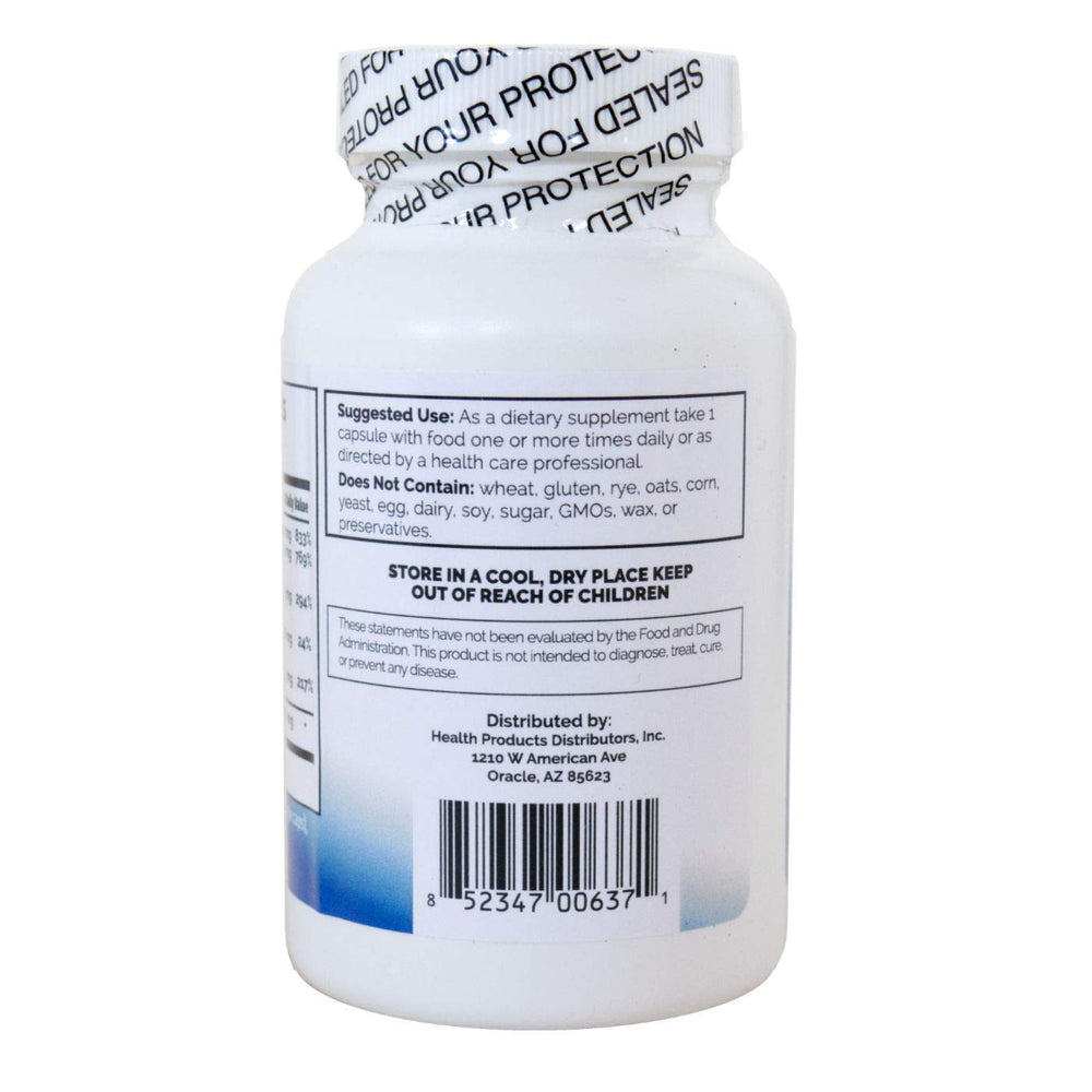 Myo-Mag ingredients panel close-up highlighting malic acid and B vitamins for metabolism.
