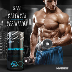 Myokem Magnitropin label detail showing potency and ingredients