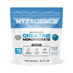 MYOXCIENCE Creavitalis Creatine powder in a jar for clean performance support.