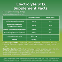 MYOXCIENCE Electrolyte STIX lemon-lime serve glass showcasing refreshing hydration on-the-go.