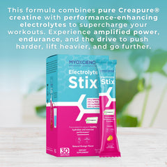 MYOXCIENCE Electrolyte STIX travel pack ready for the gym or travel.