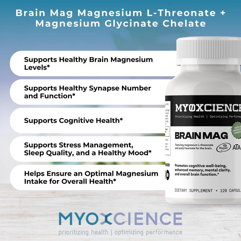MYOXCIENCE bottle with clean label, highlighting allergen-free formula.
