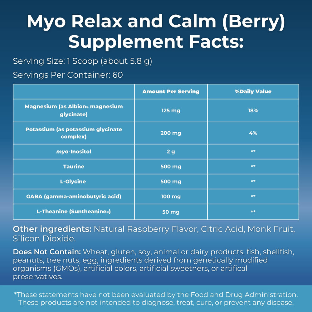 Close-up of MYOXCIENCE Myo Relax capsules for easy nightly use.