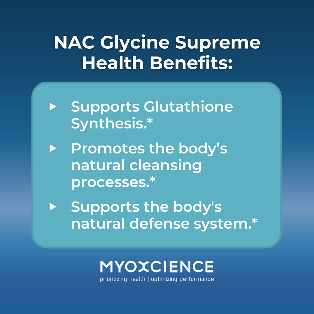 MYOXCIENCE NAC Glycine Supreme wellness shot context in daily routine