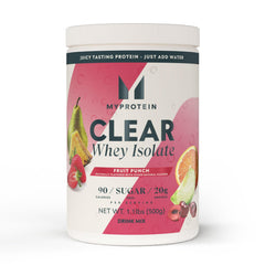 Myprotein Clear Whey Isolate Lemonade pour, refreshing post-workout protein boost