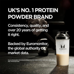 Myprotein Impact Whey Isolate scoop with powder for convenient nutrition.