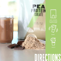 Mocha pancakes topped with MYVEGAN protein for a protein-rich breakfast