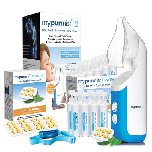 Mypurmist Premium handheld steam inhaler for quick nasal relief