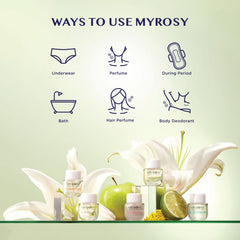 MYROSY My Sweet Love alcohol-free formula supports comfortable use for sensitive skin