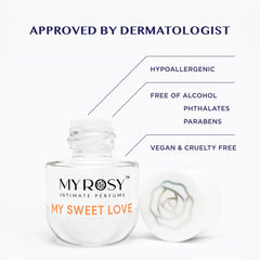 MYROSY My Sweet Love dermatologist-approved scent for sensitive skin reassurance