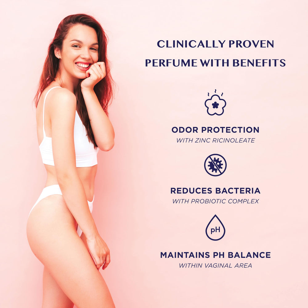 MYROSY My Sweet Love underwear-application demonstrates safe use on underwear liner