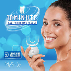MySmile LED activation during treatment for efficient whitening