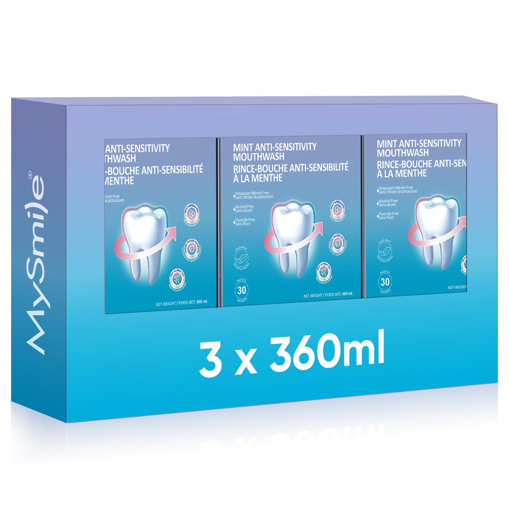 MySmile travel packet front view for on the go freshness and convenience